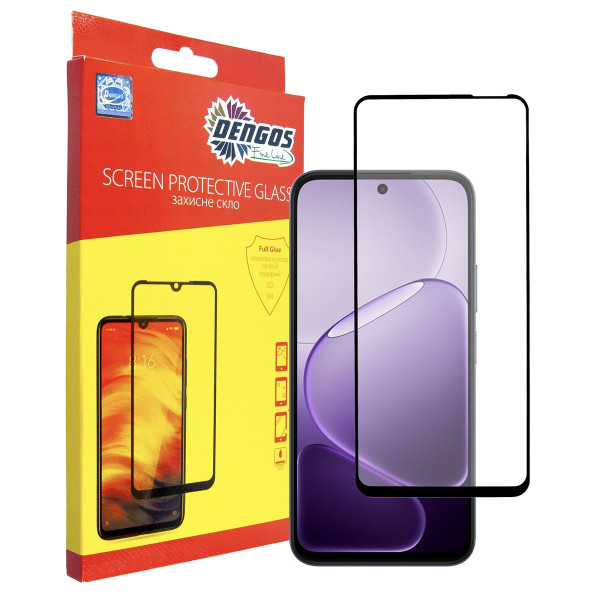 Захисне скло Dengos для Oppo A6x 4G/A6k 4G/A6 4G Black Full Glue (TGFG-438)