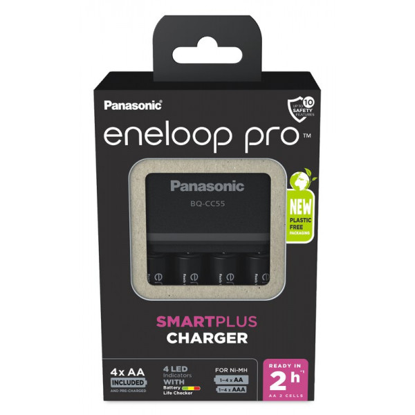 Зарядний пристрій Panasonic Smart-Quick Charger + Eneloop Pro BQ-CC55 AA/HR06 Ni-Mh 2500 mAh BL 4 шт