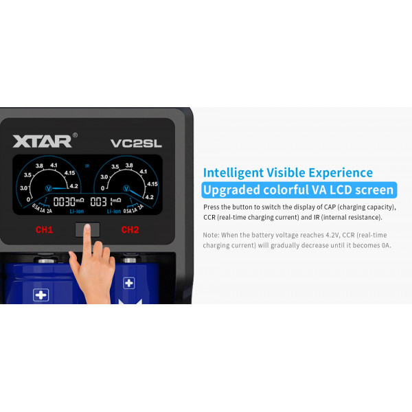 Зарядний пристрій Xtar VC2SL