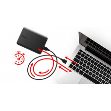Зовнішній жорсткий диск 2.5" USB 4.0TB Toshiba Canvio Basics EXCL Black (HDTB540MK3CA)
