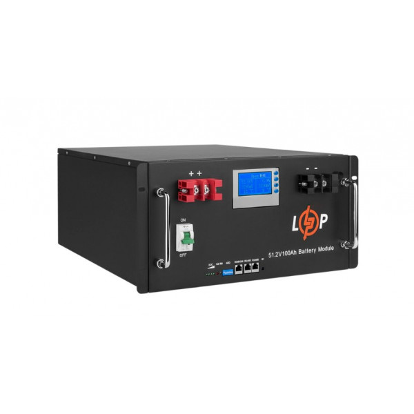 Акумуляторна батарея LogicPower 48V 100 AH (5120Wh) LCD Smart (BMS 100A/100А) LiFePO4