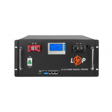 Акумуляторна батарея LogicPower 48V 100 AH (5120Wh) LCD Smart (BMS 100A/100А) LiFePO4