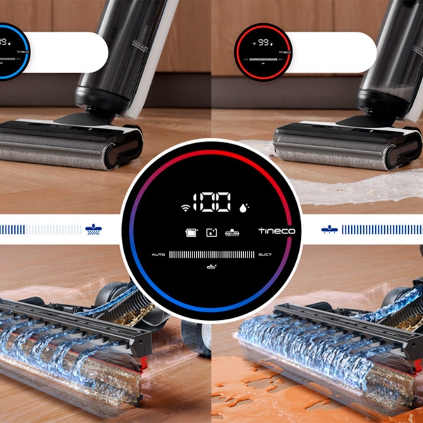 Акумуляторний миючий пилосос Tineco Floor One S6 Flashdry Pet (FW360100DE)