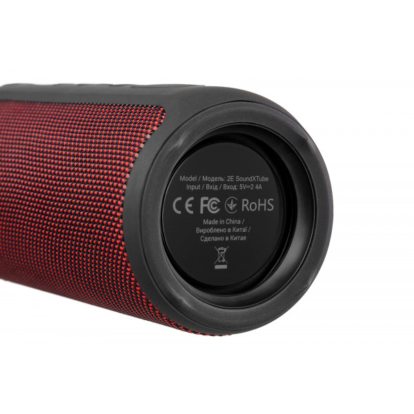 Акустична система 2E SoundXTube TWS MP3 Wireless Waterproof Red (2E-BSSXTWRD)