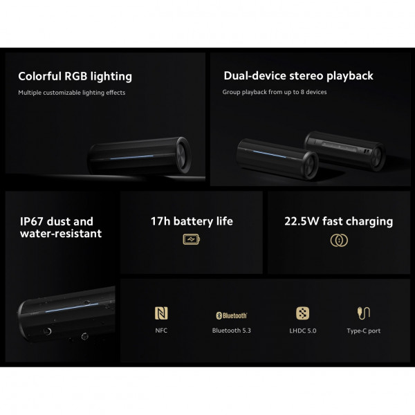 Акустична система Xiaomi Bluetooth Speaker Black (QBH4275GL)_EU