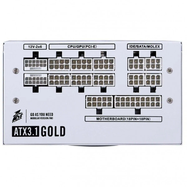 Блок живлення 1stPlayer HA-1000BA4 1000W White (NGDP-GLD-1000-WH-EU)