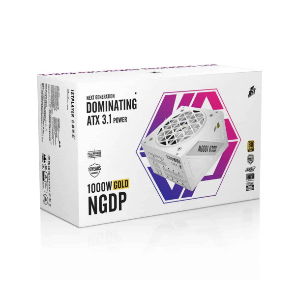 Блок живлення 1stPlayer HA-1000BA4 1000W White (NGDP-GLD-1000-WH-EU)