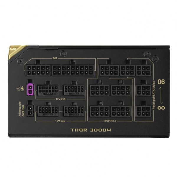 Блок живлення Asus ROG Thor 3000W Titanium III Edition 20 (ROG Equalizer) (90YE00VA-B0NA00)