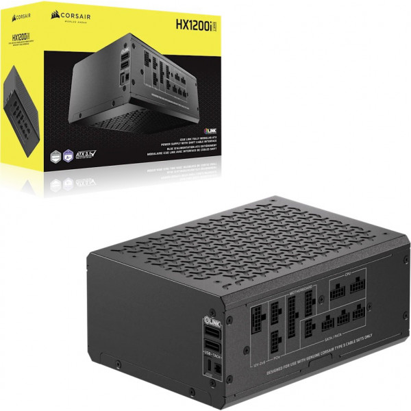 Блок живлення Corsair HX1200i Shift ATX 3.1 1200W (CP-9020267-EU)