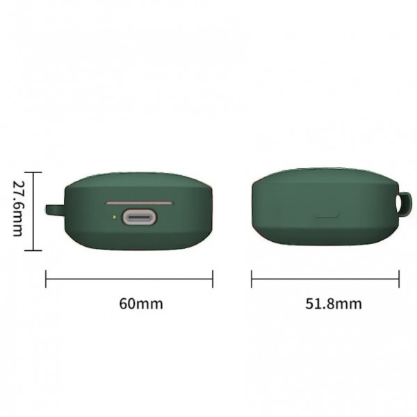Чохол для навушників BeCover Silicon для Xiaomi Redmi Buds 6 Active Dark Green (712014)