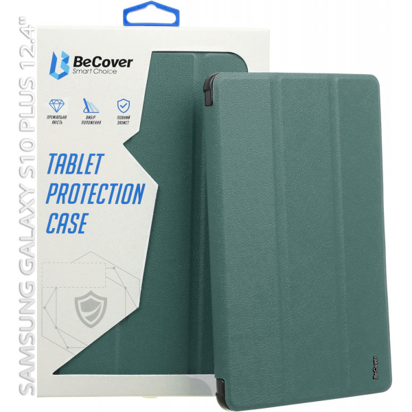 Чохол-книжка BeCover Smart Case для Samsung Galaxy Tab S10 Plus SM-X820/SM-X826 Dark Green (712234)
