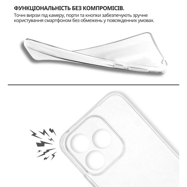 Чохол-накладка BeCover для Honor 400 Lite Transparancy (714909)