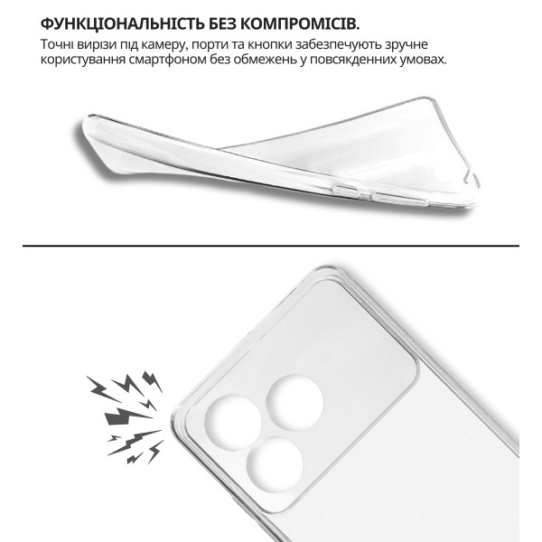 Чохол-накладка BeCover для ZTE Blade A36 / Nubia A36 Transparancy (714908)