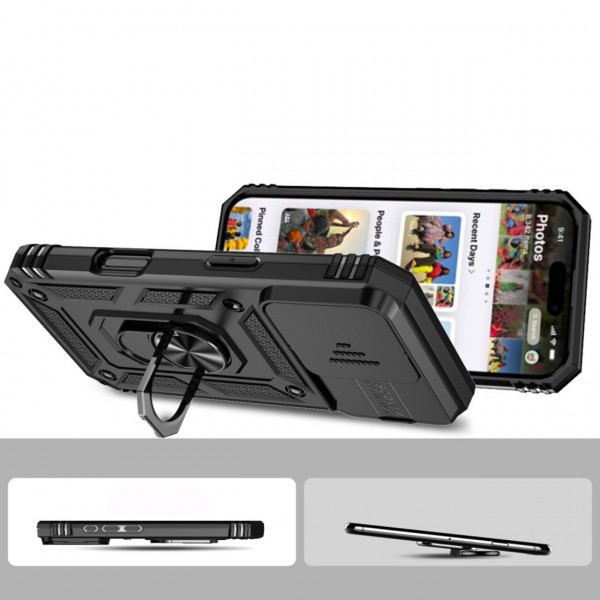 Чохол-накладка BeCover Military для Apple iPhone 16 Pro Max Black (712156)