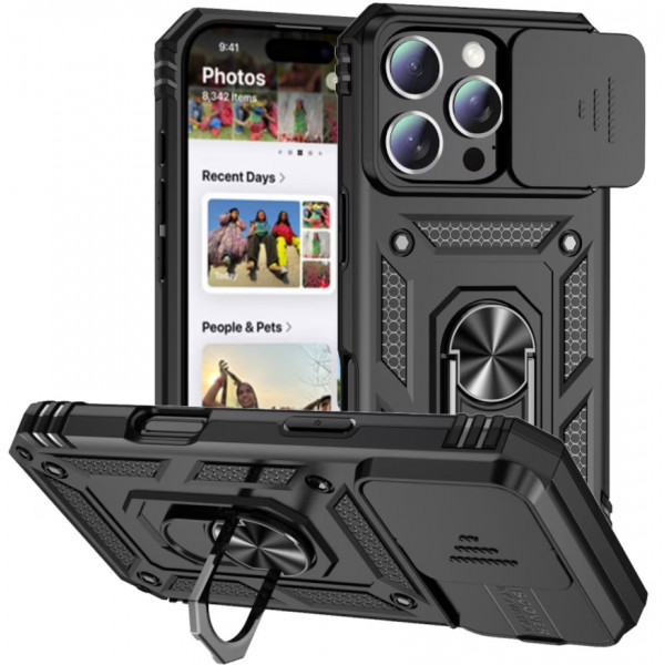 Чохол-накладка BeCover Military для Apple iPhone 16 Pro Max Black (712156)
