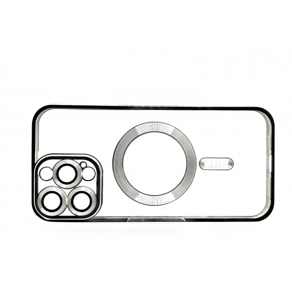 Чохол-накладка BeCover TPU Chrome Case MagSafe для Apple iPhone 16 Pro Silver (712083)