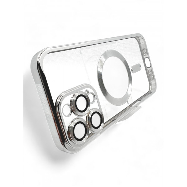 Чохол-накладка BeCover TPU Chrome Case MagSafe для Apple iPhone 16 Pro Silver (712083)