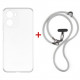 Чохол-накладка Dengos для Motorola Moto G06/G06 Power Clear (DG-KM-CCRB-29) + ремінець