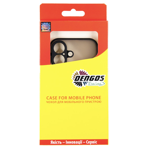 Чохол-накладка Dengos Matt для iPhone 17 Black (DG-TPU-MATT-170)