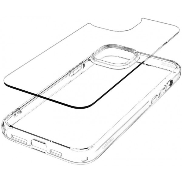Чохол-накладка Spigen Crystal Hybrid для Apple iPhone 15 Plus Crystal Clear (ACS06459)