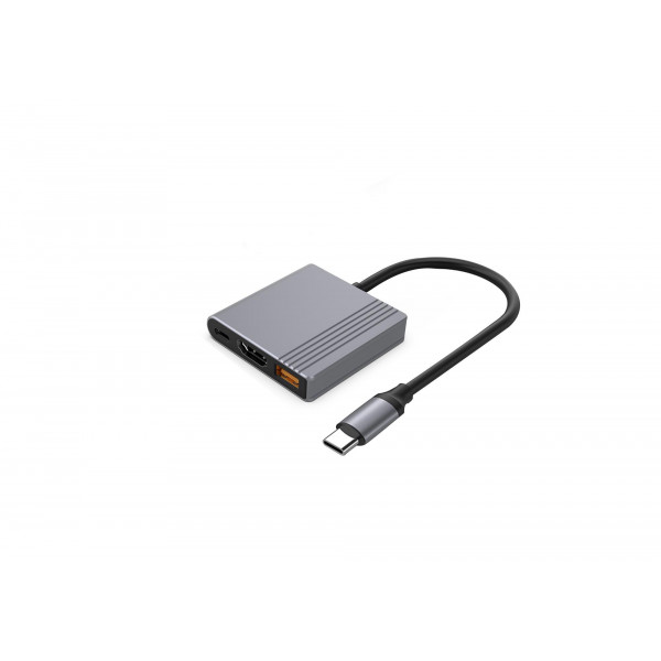 Док-станція Cablexpert USB-C 3-в-1 (A-CM-COMBO3-05)