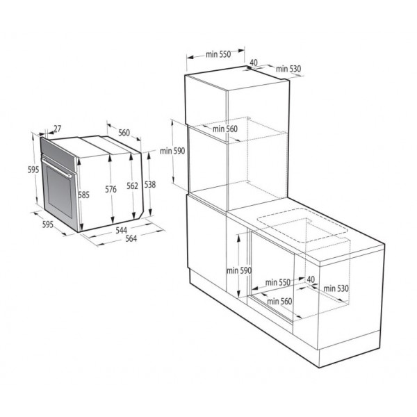 Духова шафа Gorenje BPS6737E02B