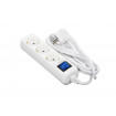 Фільтр живлення 2E (2E-U03ESM1.5) 3 розетки, 1.5 м, White
