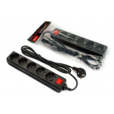 Фільтр живлення FrimeCom (FC-B2005W 3 B) 5 розеток, 3 м, чорний (пакет)