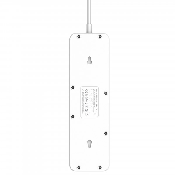Фільтр живлення ProLogix Premium (PR-SC5614W) 5 розеток, 6 USB AUTO ID, 2 м, білий