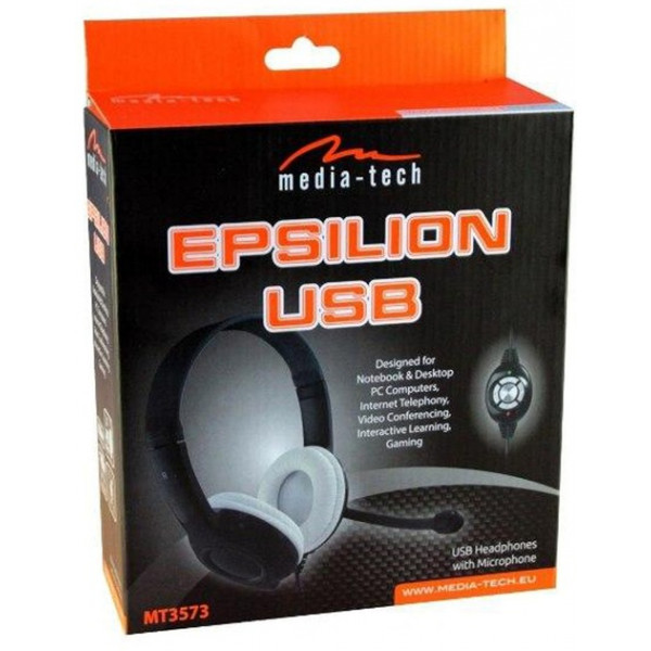 Гарнітура Media-Tech Epsilion USB Black (MT3573)