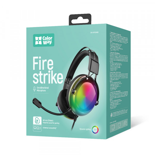 Гарнітура СolorWay Firestrike RGB Black (CW-HPG04BK)