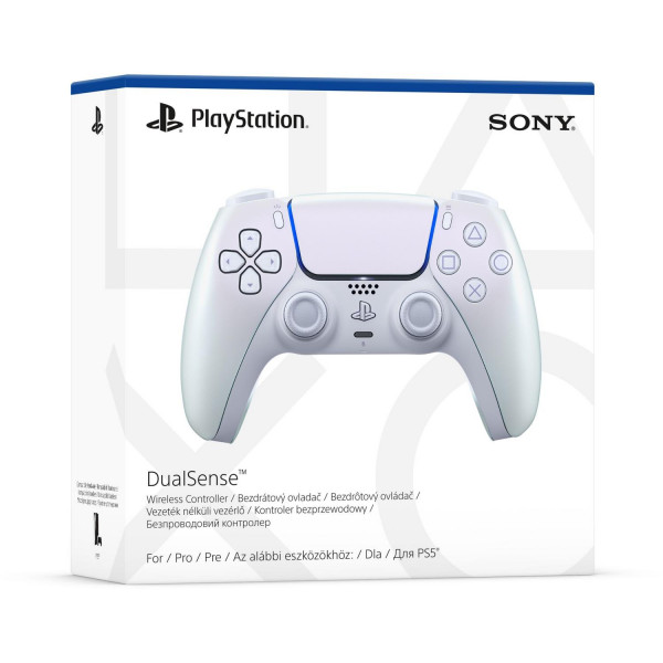 Геймпад бездротовий Sony PlayStation 5 DualSense Chrome Pearl (1000050600)