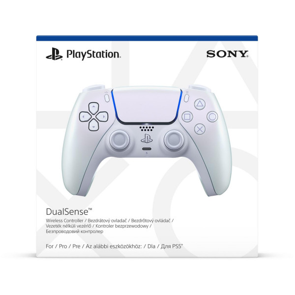 Геймпад бездротовий Sony PlayStation 5 DualSense Chrome Pearl (1000050600)