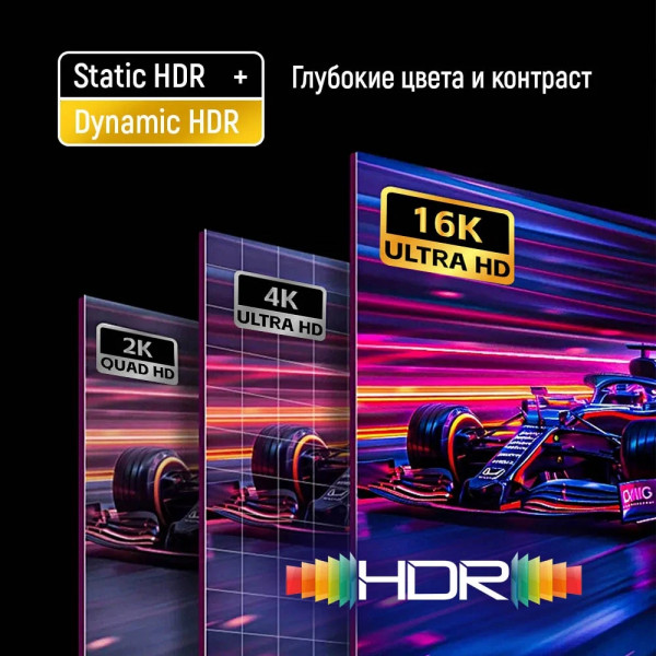 Кабель ColorWay DisplayPort-DisplayPort V2.1 16K 1.5м, Black (CW-CBDP091-BK)