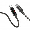 Кабель ColorWay USB Type-C - USB Type-C (M/M), Breathing Light, 3А, 1 м, Black (CW-CBPDCC103-BK)