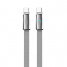 Кабель ColorWay USB Type-C - USB Type-C (M/M), ultra-thin, 5А, 1 м, Grey (CW-CBPDCC100-GR)