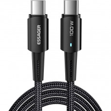 Кабель Essager Sunset USB Type-C - USB Type-C (M/M), 100W, 2 м Black (EXCTT1-CGA01)