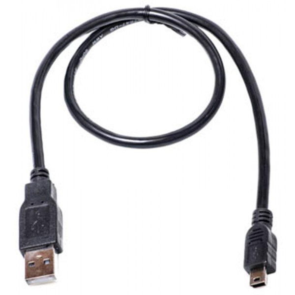 Кабель PowerPlant (KD00AS1219) USB2.0(AM)-MiniUSB(AM), 0.5м, Black