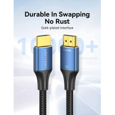 Кабель Vention HDMI - HDMI V 2.1 (M/M), 3 м, Black (ALGLI)