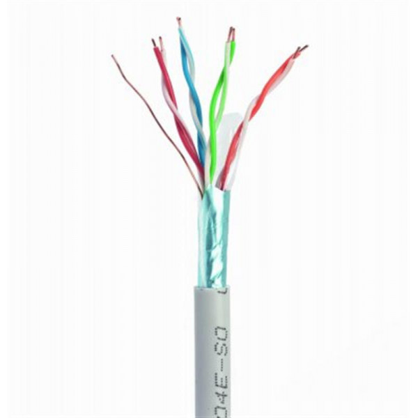 Кабель вита пара Cablexpert FTP (FPC-5004E-SOL/100) CAT5e, алюміній під міддю (CCA з AWG24),одножильний, екранований фольгою, 100м
