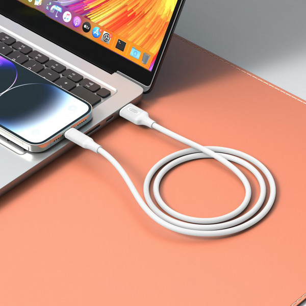Кабель XO USB - USB Type-C (M/M), 3А, 60W, 1 м, White (NB265-AC.white)