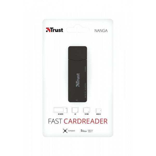 Кардрідер Trust Nanga USB 3.1 Black (21935)