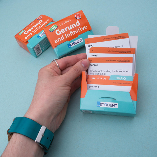 Картки для вивчення англійської мови English Student. Gerund and Infinitive vol.1
