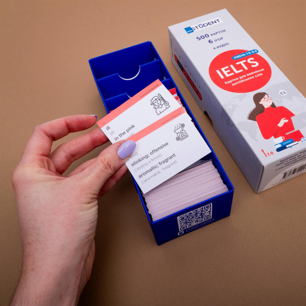 Картки для вивчення англійської мови English Student. IELTS 7.0-8.0