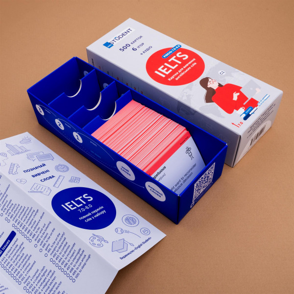 Картки для вивчення англійської мови English Student. IELTS 7.0-8.0