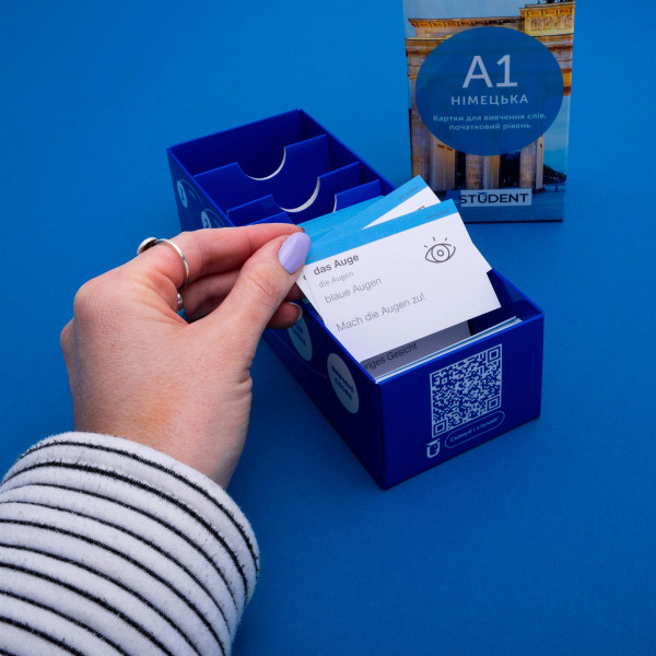 Картки для вивчення німецької мови English Student. Німецький старт A1+A2