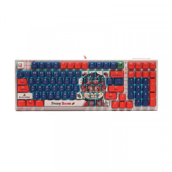 Клавіатура A4Tech Bloody AT98 RGB Proxy Boom White/Red