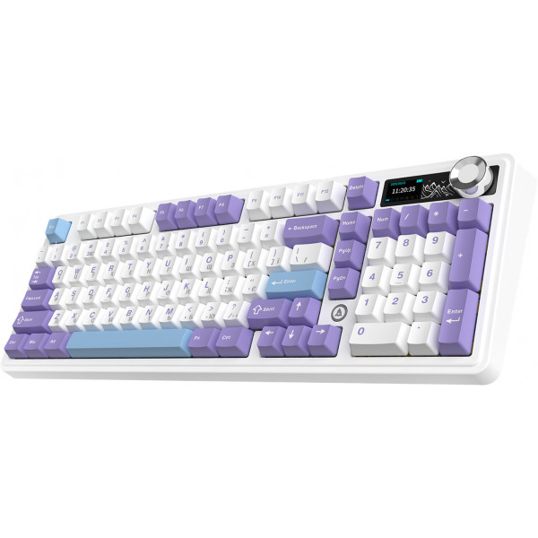 Клавіатура бездротова Ajazz AK980 V2 Maillard Switch White (AK980-V2-M-PWB)