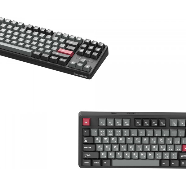 Клавіатура бездротова GamePro Asgard Ragnar Keychron Super Red Switch Black (MK285BK)
