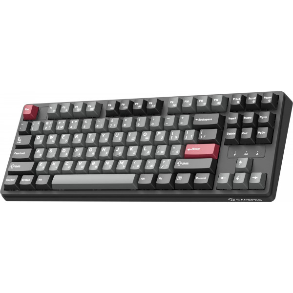 Клавіатура бездротова GamePro Asgard Ragnar Keychron Super Red Switch Black (MK285BK)